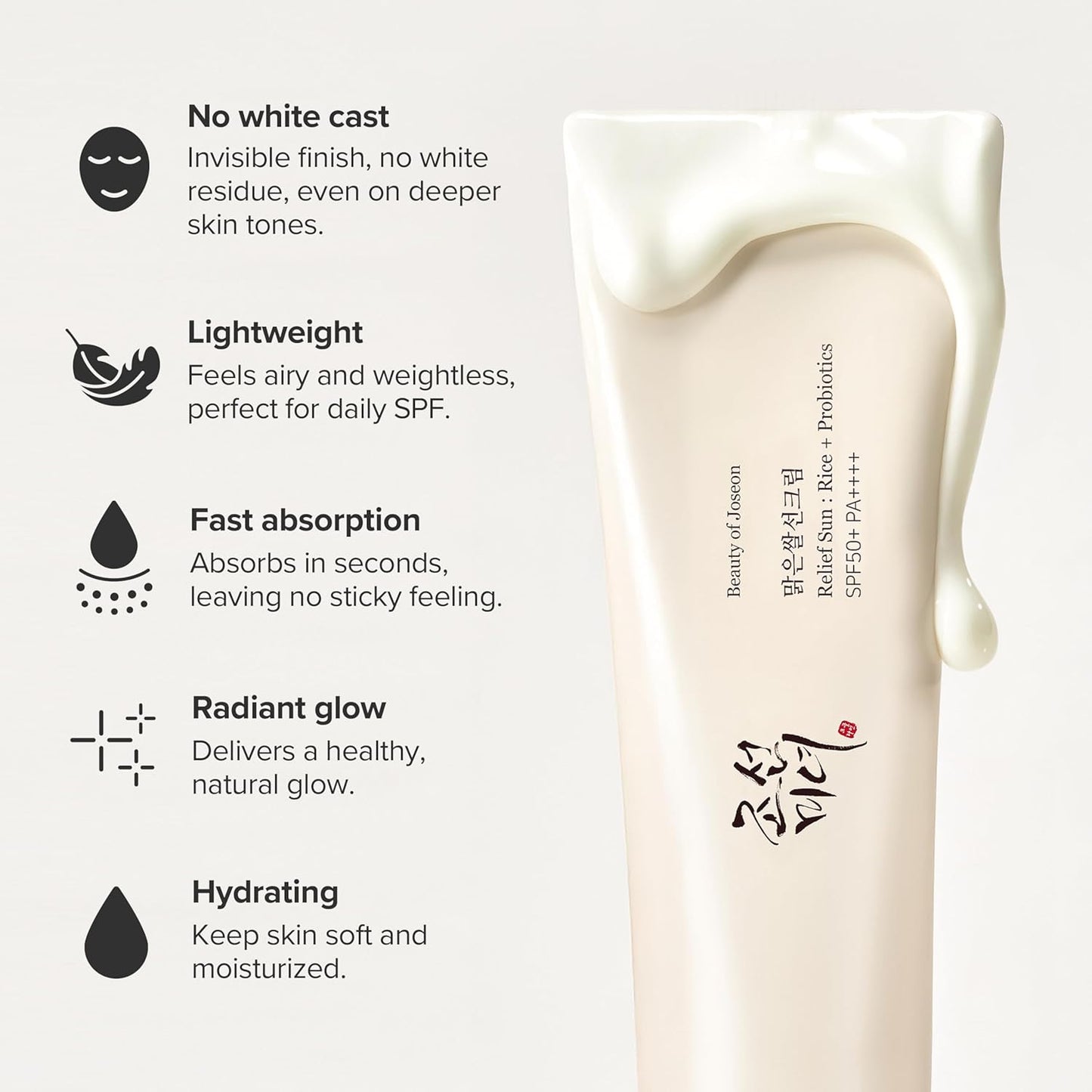 Beauty of Joseon -Relief Sun Rice Probiotics SPF 50+ PA++++ - Willow and HoneyB