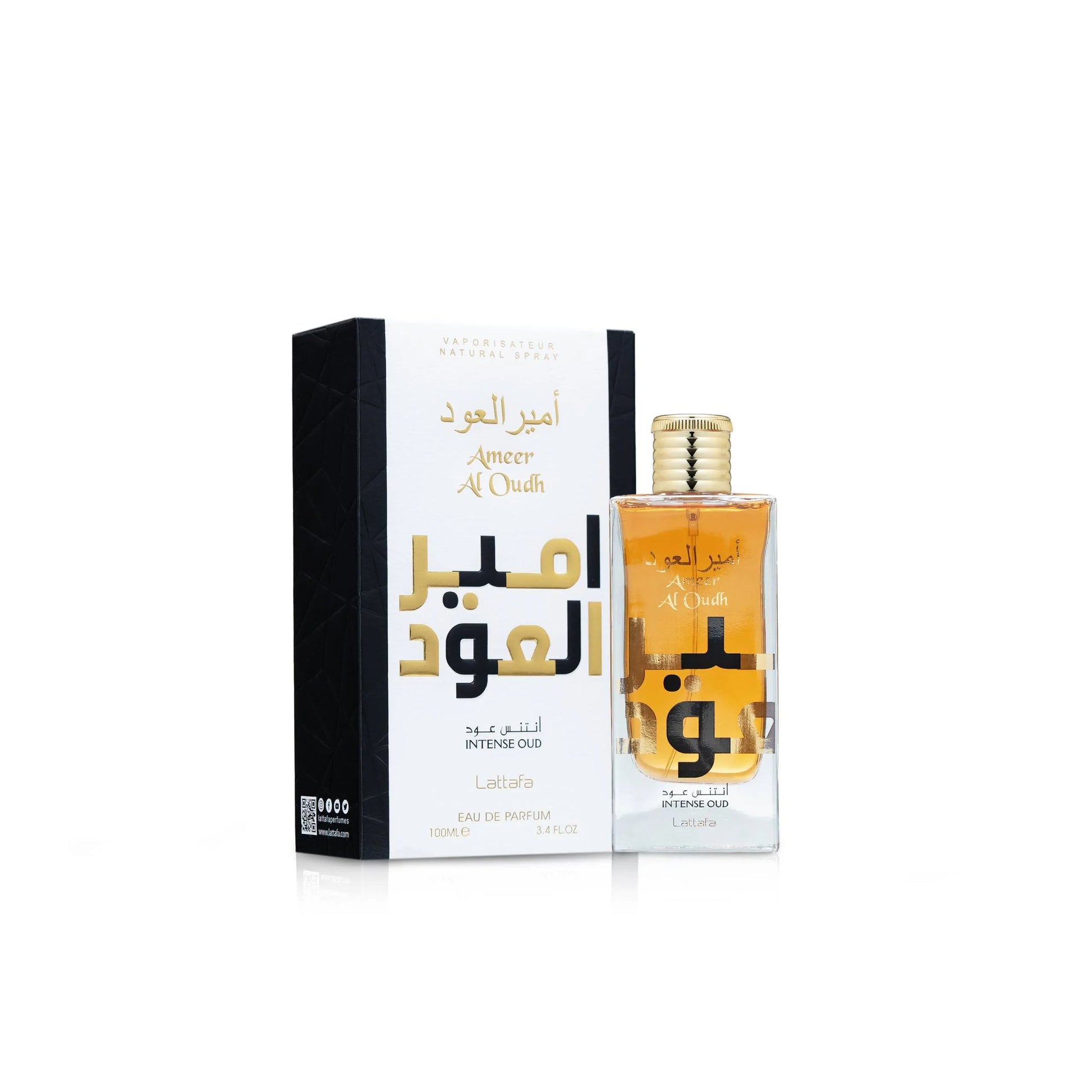 Lattafa -Ameer Al Oudh Intense Oud Eau De Parfum for Men - Willow and HoneyB