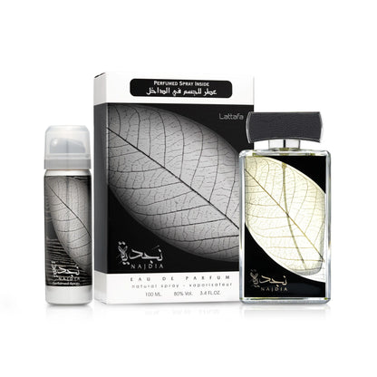 Lattafa -Najdia Eau de Parfum + Deodorant Spray for Men - Willow and HoneyB