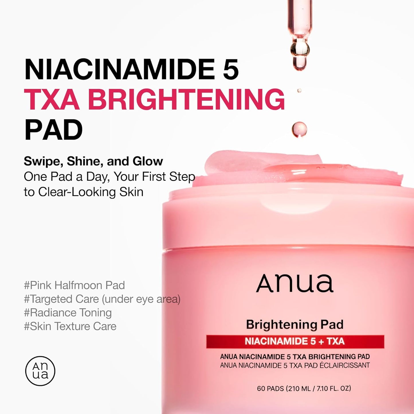 ANUA -Niacinamide 5 + TXA Brightening Pads - Willow and HoneyB