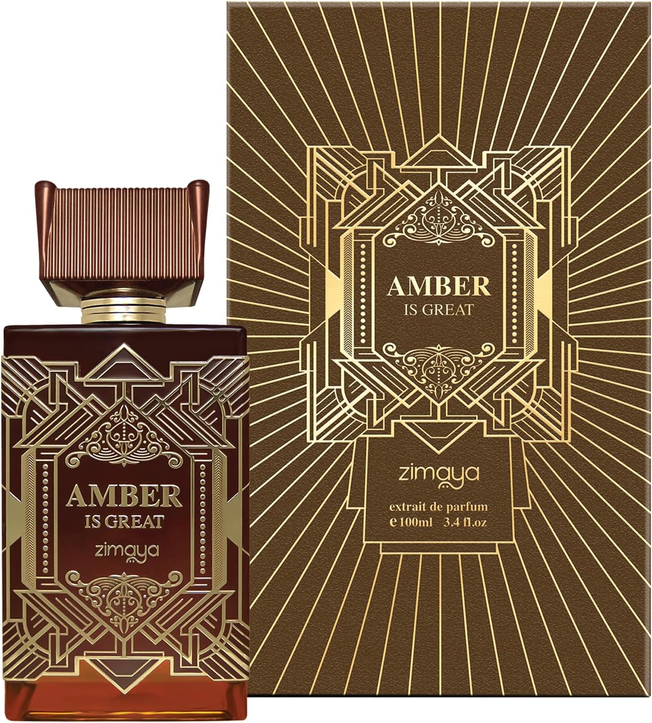 AFNAN -Zimaya Amber Is Great  Extrait De Parfum for Unisex - Willow and HoneyB