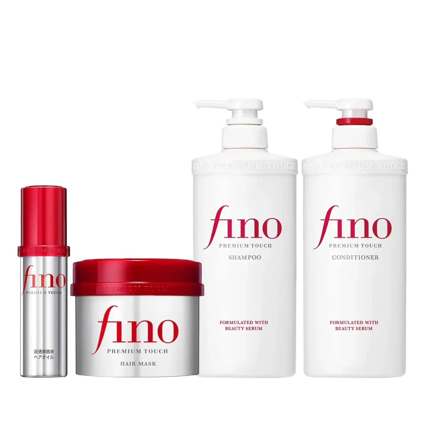 Fino Premium Touch -Complete Hair Care Set (Shampoo + Conditioner + Treatment Mask + Oil ) - Willow and HoneyB